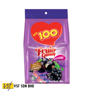 Lote de 100 Gomitas - Sabor a Grosella Negra Dulce 130g X 24 Paquetes - Product Image 1