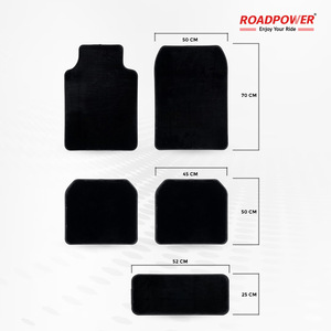 Alfombrillas Universales para Auto ROADPOWER (RP-MAT-130), Color Negro Premium, Resistentes, Impermeables y Fáciles de Limpiar - Product Image 4