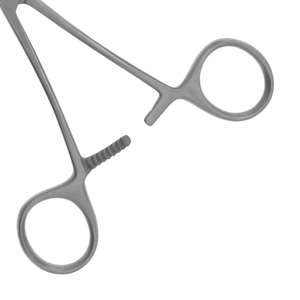 Pinzas para tejidos Babcock, acero inoxidable, anguladas, atraumáticas, para cirugía intestinal, con bloqueo manual de trinquete, CE ISO - Product Image 6