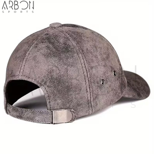 OEM ODM Service Customized Made Newest Trendy For Daily Wear Wholesale Supply Plain <b>Blank</b> Durable Easy To Wear Leather <b>Caps</b> - Product Image 2