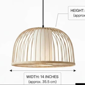 Handmade Rattan Pendant Light Boho Woven Bamboo <b>Ceiling</b> Lamp Eco Friendly Natural Lighting OEM Supplier Vietnam - Product Image 1