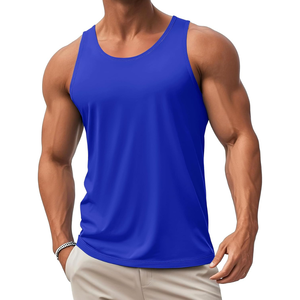 Camiseta sin mangas para hombre, vibrante, de tacto suave, con ventilación, tejido transpirable, ligera, caída fluida, sensación fresca, comodidad diaria, línea moderna, costuras duraderas - Product Image 1