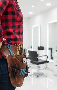 Étui de Barbier en Cuir Durable, Ceinture Porte-Ciseaux pour Coiffeur, Organisateur d'Outils de Salon, Pochette de Ceinture LBH-0008 - Product Image 5