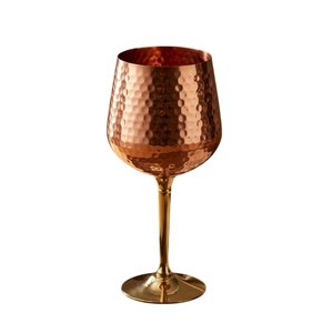 Hand Engraved Brass <b>Wine</b> Chalice Wholesale Gold Stem Silver Cup Vintage Metal <b>Goblet</b> - Product Image 3