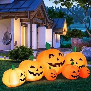 Decorazione Gonfiabile di Halloween a Forma di Zucca da 2,3 m con Luci LED per Esterni - Product Image 1