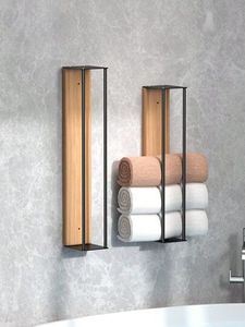 Accessoires modernes pour porte-serviettes, porte-serviettes d'hôtel, porte-serviettes peu encombrant, porte-serviettes multi-niveaux, support mural pour serviettes de salle de bain - Product Image 5