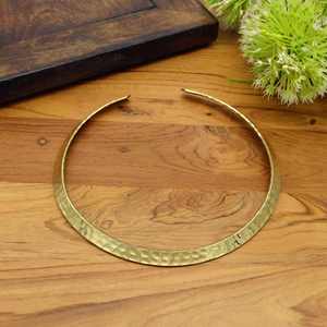 Collar de latón para mujer cristiana, diseño martillado vintage, acabado pulido, ideal para fiestas y bodas, estilo étnico, de moda, el más vendido. - Product Image 2