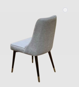 Chaise de salle à manger moderne en bois avec coussin gris, mobilier commercial pour restaurant, usage hôtelier - Product Image 3