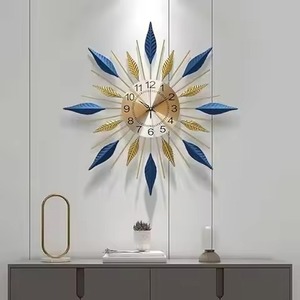 Minimalist Round Quartz Analog Wall <b>Clock</b> Abstract Geometric Design Plastic Body Silent Living Room <b>Clock</b> - Product Image 2