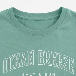 เสื้อครอปท็อปผู้หญิงผ้าฝ้ายสีสันตามสั่ง สไตล์วินเทจ คอกลม ไซส์ XL พิมพ์ลาย สตรีทแวร์ ฟิตเนส ออกกำลังกาย เสื้อยืดแอคทีฟแวร์ - Product Image 4