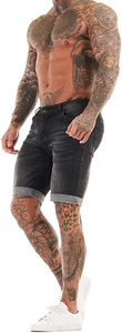 Streetwear Custom <b>Patches</b> Logo <b>Men</b> Denim <b>Shorts</b> With Custom Embossed Design <b>Shorts</b> Printed Jean Denim <b>Shorts</b> For Unisex - Product Image 5