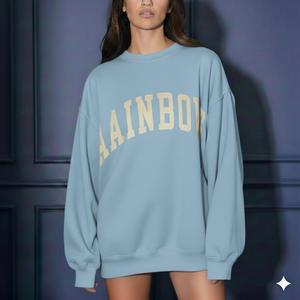 Suéter de Punto Estampado para Mujer, Cuello Alto Reversible, Estilo Casual con Logotipo Frontal para Invierno - Product Image 1