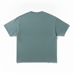 T-shirt décontracté pour homme en coton/fibre de bambou, style streetwear, délavé à l'acide, vintage, respirant, coupe ample, manches courtes, vente en gros - Product Image 4