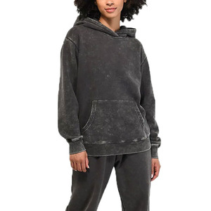 Sudaderas con Capucha Estilo Acid Wash OEM Unisex, Sudaderas Vintage Esenciales para Hombre y Mujer, Sudadera con Capucha Personalizada con Efecto Desgastado por el Sol - Product Image 3