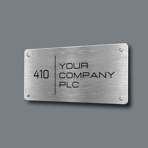 Engraved Metal Plaque Classic Wall Hanging Decorative Panel - Product Image 3