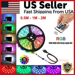 Striscia LED USB 5V per Smart Home, Retroilluminazione TV 5050 RGB con Cambio Colore e Telecomando a 24 Tasti - Product Image 2