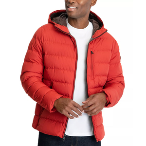 Veste d'hiver pour homme de qualité supérieure, personnalisée, à capuche, décontractée, épaisse, chaude, streetwear, coupe-vent, unie - Product Image 5