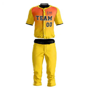 Nuevo Uniforme de Béisbol para Hombre Adulto, Personalizado con Nombre y Número, Diseño Transpirable de Poliéster, Colores y Logotipo Personalizados, Alta Calidad - Product Image 1