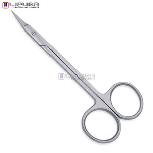 Custom High Precision Curved Nail Scissors Stainless Steel Handle Manicure <b>Tool</b> for <b>Cuticle</b> Nail Trimming - Product Image 4