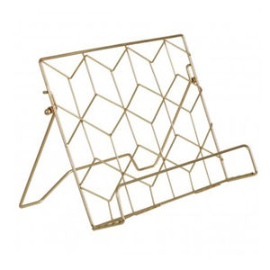 Nouveau support décoratif en acier pour livres de cuisine, couleur argent, pour la maison, le bureau, le salon, décoration, support pour livres - Product Image 3