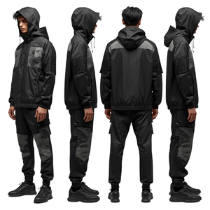 Chaqueta Deportiva Premium para Hombre, de Nailon, Cortavientos, con Estampado Shadow Storm, Bordado Intenso, Ligera, para Deportes al Aire Libre - Product Image 5