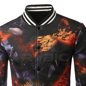Vestes varsity classiques pour hommes, style streetwear urbain, sublimées, conçues pour un confort saisonnier et un look élégant. - Product Image 4