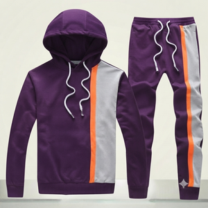 Conjunto de Dos Piezas, Sudadera con Capucha Estampada, Pantalones Deportivos, 100% Algodón, Casual, Invierno, Ligero, Secado Rápido, Transpirable, para Entrenamiento Físico - Product Image 6