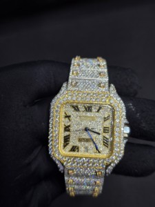 นาฬิกาข้อมือทรงเหลี่ยมคุณภาพดีที่สุดสำหรับผู้ชาย สายสแตนเลส สตีล ระบบออโตเมติก เหมาะสำหรับใส่ทำงาน - Product Image 5