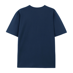 เสื้อยืดคอตตอนโอเวอร์ไซส์ผู้ชาย แขนสั้น พิมพ์ลายตัวอักษร คอกลม ระบายอากาศได้ดี ทรงพอดีตัว ดีไซน์โลโก้ด้านหน้า - Product Image 4