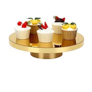 Top Round White Marble Cake Stand With Black Metal Stand High Quality Cake Stand Perfect For Birthday Party Wedding Party - Product Image 2