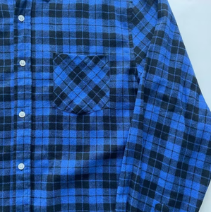 เสื้อเชิ้ตผ้าสักหลาดลายสก็อตสีดำแขนยาวขายส่ง รับทำโลโก้ตามสั่ง เสื้อเชิ้ตผ้าสักหลาดสีต่างๆ สำหรับผู้ชาย - Product Image 6
