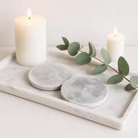 Sous-verres en marbre de bonne qualité pour la maison, la salle à manger, la table basse, les restaurants, les cafés, les hôtels et les bureaux, disponibles à la vente