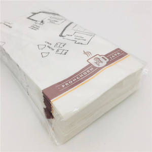Serviette de table jetable en papier, imprimée sur mesure, pliée en 1/8, 2 plis, en pure pâte vierge, avec ailettes, de qualité supérieure, pour boissons - Product Image 1