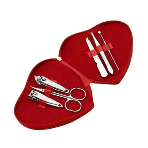 Ensemble de manucure professionnel luxueux 12 pièces, étui rigide bleu, outils en acier inoxydable poli, 3-en-1 pour le visage, les mains et les pieds - Product Image 4