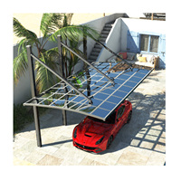 Abri de voiture simple face en aluminium, abri de jardin sans rouille, auvent pour deux voitures, abri extérieur en aluminium avec toit en polycarbonate