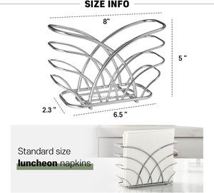 Support de serviettes en acier inoxydable de qualité standard, article de décoration personnalisé pour la vaisselle, anneau de serviette en promotion - Product Image 6