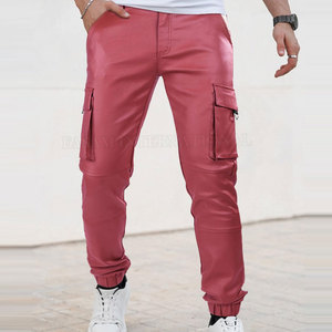 High Quality Slim Fit Stretchy <b>Black</b> Leather <b>Pants</b> Breathable Windproof Eco-Friendly High Street Style 2026 Cheap Price Mono - Product Image 2