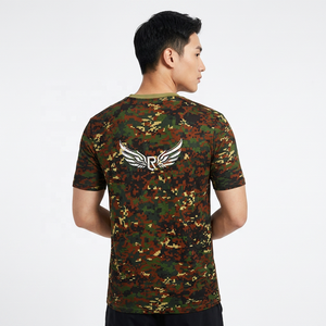 T-shirt camouflage décontracté pour homme, disponible en cinq couleurs imprimées, idéal pour l'entraînement intensif, nouveau design, manches courtes - Product Image 4