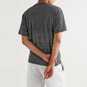 Camiseta de Hombre, Diseño Nuevo, 100% Algodón, Lavado Ácido, Estampada, Corte Holgado, Secado Rápido, Transpirable, Ecológica, Personalizable, Venta al Por Mayor - Product Image 4