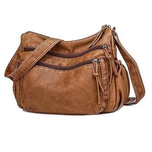 ZOLO <b>LEATHERS</b> <b>Leather</b> Sling <b>Bag</b> with Tassel Zipper Closure Durable Design Large Size Messenger <b>Bag</b> for Daily Use All Seasons - Product Image 6