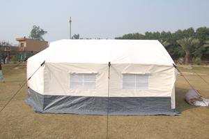 Carpa familiar conectable de polialgodón, impermeable e ignífuga, opcionalmente fabricada en Pakistán para fines humanitarios. - Product Image 5