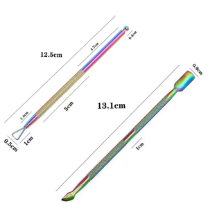 น้ำยาล้างเล็บเจลยูวี ที่ทำความสะอาดหนังกำพร้า ที่ดันหนังกำพร้า สแตนเลส ไม้กดกำจัดหนังกำพร้า ชุดอุปกรณ์ดูแลเล็บ - Product Image 4