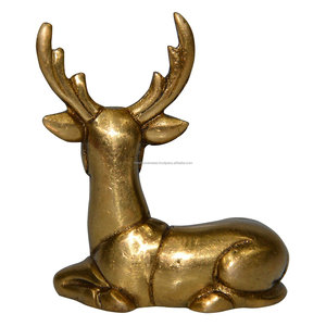 Sculpture en métal en forme de cerf, statue décorative, figurine de cerf moderne pour la décoration de la maison, du salon, du bureau, de la table et des étagères - Product Image 4