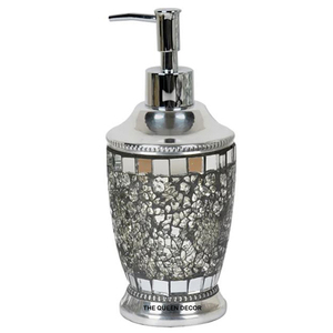 Distributeur de savon liquide en argent au design MOP bleu tendance, aspect royal, accessoire de salle de bain pour la maison - Product Image 2