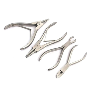 Professional Stainless Steel Body Piercing Kit <b>Precision</b> Grip Ring Opening & Closing Forceps Manual Piercing <b>Tools</b> Set - Product Image 1