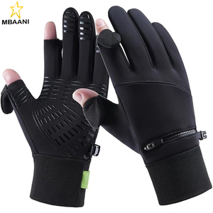 Gants d'hiver pour hommes et femmes - Gants thermiques imperméables pour temps froid, gants tactiles pour le cyclisme, la course à pied et le travail - Product Image 1