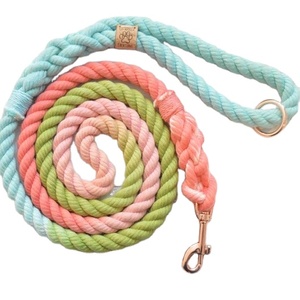 Aqua, Green, Coral Rope <b>Dog</b> <b>Leash</b>: Colorful Rope <b>Dog</b> <b>Leash</b> - Product Image 1