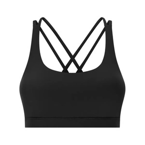 Soutien-gorge de sport à double bretelle croisée pour femme, haut de yoga, tenue de fitness, vêtements de sport, usine OEM ODM - Product Image 3