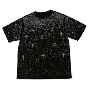 T-shirt en coton surdimensionné pour homme, 350 GSM, en molleton bouclette, délavé à l'acide, effet soleil, personnalisable en gros, OEM - Product Image 5