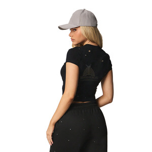 Camisetas de Mujer, Corte Regular, Cuello Redondo, Manga Corta, Casuales, de Verano, Ecológicas, 100% Algodón, Personalizables, de Alta Calidad - Product Image 3